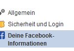 Facebook Datensicherung – Deine Facebook-Informationen