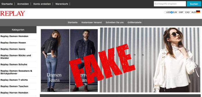 Fakeshop - Fake-Shop Replayonlinesale.de - Replay - Zalando